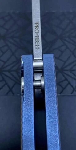 Pro-Tech Malibu 5241 Blue Titanium Custom Reverse Tanto Flipper -Helle Shop protech knives pro tech malibu 5241 blue titanium custom reverse tanto flipper 41987231875284