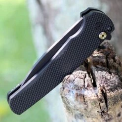 Pro-Tech Malibu Blade Show 2023 MagnaCut Blade Black Textured Handle Mosaic Pin (5306) -Helle Shop protech knives pro tech malibu blade show 2023 magnacut blade black textured handle mosaic pin 5306 39393713127636