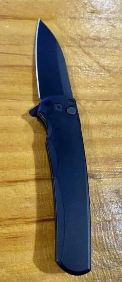 Pro-Tech Malibu Wharncliffe Flipper Knife (3.3" DLC) -Helle Shop protech knives pro tech malibu wharncliffe flipper knife 3 3 dlc 41987159949524