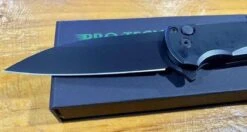 Pro-Tech Malibu Wharncliffe Flipper Knife (3.3" DLC) -Helle Shop protech knives pro tech malibu wharncliffe flipper knife 3 3 dlc 41987160375508