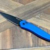 Pro-Tech Newport 3407-BLUE Auto Knife Black (3") (Blue Handle)