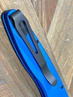 Pro-Tech Newport 3407-BLUE Auto Knife Black (3") (Blue Handle) -Helle Shop protech knives pro tech newport 3407 blue auto knife black 3 blue handle 39393716469972