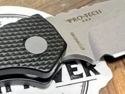 Pro-Tech PT+ PT205 Strider Auto Black Textured Alum 3.06" SW MagnaCut -Helle Shop protech knives pro tech pt pt205 strider auto black textured alum 3 06 sw magnacut 39393717158100