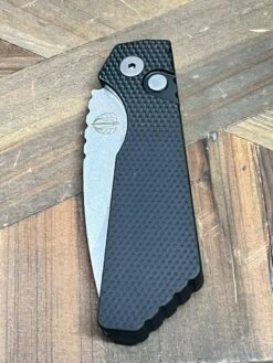 Pro-Tech PT+ PT205 Strider Auto Black Textured Alum 3.06" SW MagnaCut -Helle Shop protech knives pro tech pt pt205 strider auto black textured alum 3 06 sw magnacut 39393717223636