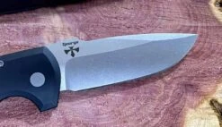 Pro-Tech Rockeye Auto Black Handle, Stonewash S35VN Blade LG301 -Helle Shop protech knives pro tech rockeye auto black handle stonewash s35vn blade lg301 41987229188308