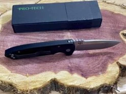 Pro-Tech Rockeye Auto Black Handle, Stonewash S35VN Blade LG301 -Helle Shop protech knives pro tech rockeye auto black handle stonewash s35vn blade lg301 41987229483220