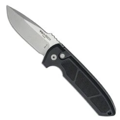 Pro-Tech Rockeye Auto Black Textured Handle Stonewash S35VN Blade LG305