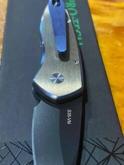 Pro-Tech Sprint 2952 Custom, 2-Tone Milled Titanium / DLC S35VN (USA) -Helle Shop protech knives pro tech sprint 2952 custom 2 tone milled titanium dlc s35vn usa 39393719550164