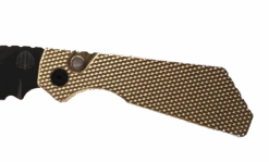 Pro-Tech Strider PT236 PT+ Auto Folding Knife 3.05" MagnaCut Black DLC Drop Point Blade AlBronze Bronze Handles -Helle Shop protech knives pro tech strider pt236 pt auto folding knife 3 05 magnacut black dlc drop point blade albronze bronze handles 39443943424212