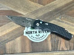 Pro-Tech T530-DAMA Tactical Response 5 Auto Knife (3.25" Black) Damascus -Helle Shop protech knives pro tech t530 dama tactical response 5 auto knife 3 25 black damascus 39393720303828