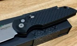 Pro-Tech TR-3 MC1 Magnacut Knife Fish Scale Black 12 Pro-Tech TR-3 MC1 Magnacut Knife Fish Scale Black -Helle Shop protech knives pro tech tr 3 mc1 magnacut knife fish scale black 39393722138836