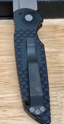 Pro-Tech TR-3 MC1 Magnacut Knife Fish Scale Black 15 Pro-Tech TR-3 MC1 Magnacut Knife Fish Scale Black -Helle Shop protech knives pro tech tr 3 mc1 magnacut knife fish scale black 39393722204372