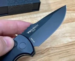 Protech LG403-LH Les George SBR Left Handed Auto Folding Knife 2.5" S35VN -Helle Shop protech knives protech lg403 lh les george sbr left handed auto folding knife 2 5 s35vn 39393722892500