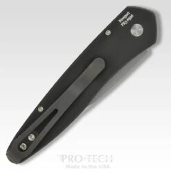 ProTech Newport Auto Knife Black (3" Stonewash) 3405 -Helle Shop protech knives protech newport auto knife black 3 stonewash 3405 41987036020948