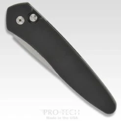 ProTech Newport Auto Knife Black (3" Stonewash) 3405 -Helle Shop protech knives protech newport auto knife black 3 stonewash 3405 41987036446932