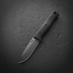 Reiff Knives F4 Bushcraft Fixed Blade 4" CPM-3V Acid Stonewashed Drop Point Black G10 Handles Kydex Sheath -Helle Shop reiff knives reiff knives f4 bushcraft fixed blade 4 cpm 3v acid stonewashed drop point black g10 handles kydex sheath 39393726922964