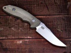 Rick Hinderer Emmett Fixed Blade Stonewash Micarta Handles -Helle Shop rick hinderer rick hinderer emmett fixed blade stonewash micarta handles 39393730166996