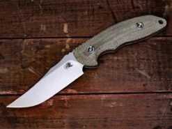 Rick Hinderer Emmett Fixed Blade Stonewash Micarta Handles -Helle Shop rick hinderer rick hinderer emmett fixed blade stonewash micarta handles 39393730199764