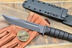 Spartan KA-BAR MagnaCut Black Blade Handle W/ Black Kydex Sheath (USA)