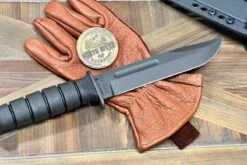 Spartan KA-BAR MagnaCut Black Blade Handle W/ Black Kydex Sheath (USA) -Helle Shop spartan blades spartan ka bar magnacut black blade handle w black kydex sheath usa 39393755103444