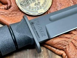 Spartan KA-BAR MagnaCut Black Blade Handle W/ Black Kydex Sheath (USA) -Helle Shop spartan blades spartan ka bar magnacut black blade handle w black kydex sheath usa 39393755136212