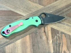 Custom Spyderco Para 3 Knife 3" S45VN Black Blade, Titanium Handles Clip "SeaFoam" (USA) 14 Custom Spyderco Para 3 Knife 3" S45VN Black Blade, Titanium Handles Clip "SeaFoam" (USA) -Helle Shop spyderco custom spyderco para 3 knife 3 s45vn black blade titanium handles clip seafoam usa 41989871468756