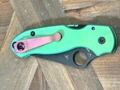 Custom Spyderco Para 3 Knife 3" S45VN Black Blade, Titanium Handles Clip "SeaFoam" (USA) 13 Custom Spyderco Para 3 Knife 3" S45VN Black Blade, Titanium Handles Clip "SeaFoam" (USA) -Helle Shop spyderco custom spyderco para 3 knife 3 s45vn black blade titanium handles clip seafoam usa 41989871534292
