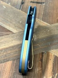 Custom Spyderco Para 3 Knife S45VN Black Blade, Titanium Handles Clip "Nautical Night" (USA) -Helle Shop spyderco custom spyderco para 3 knife s45vn black blade titanium handles clip nautical night usa 41989871304916