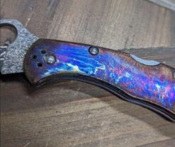 Limited Editon Custom Spyderco Delica 4 Titanium Damascus (C11TIPD+CUSTOM) 12 Limited Editon Custom Spyderco Delica 4 Titanium Damascus (C11TIPD+CUSTOM) -Helle Shop spyderco limited editon custom spyderco delica 4 titanium damascus c11tipd custom 39393605910740