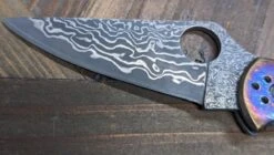Limited Editon Custom Spyderco Delica 4 Titanium Damascus (C11TIPD+CUSTOM) 11 Limited Editon Custom Spyderco Delica 4 Titanium Damascus (C11TIPD+CUSTOM) -Helle Shop spyderco limited editon custom spyderco delica 4 titanium damascus c11tipd custom 39393605943508