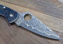 Limited Editon Custom Spyderco Delica 4 Titanium Damascus (C11TIPD+CUSTOM) 15 Limited Editon Custom Spyderco Delica 4 Titanium Damascus (C11TIPD+CUSTOM) -Helle Shop spyderco limited editon custom spyderco delica 4 titanium damascus c11tipd custom 39393605976276