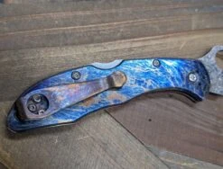 Limited Editon Custom Spyderco Delica 4 Titanium Damascus (C11TIPD+CUSTOM) 14 Limited Editon Custom Spyderco Delica 4 Titanium Damascus (C11TIPD+CUSTOM) -Helle Shop spyderco limited editon custom spyderco delica 4 titanium damascus c11tipd custom 39393606009044