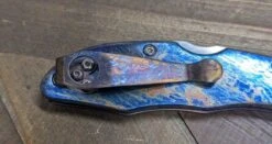 Limited Editon Custom Spyderco Delica 4 Titanium Damascus (C11TIPD+CUSTOM) 13 Limited Editon Custom Spyderco Delica 4 Titanium Damascus (C11TIPD+CUSTOM) -Helle Shop spyderco limited editon custom spyderco delica 4 titanium damascus c11tipd custom 39393606041812