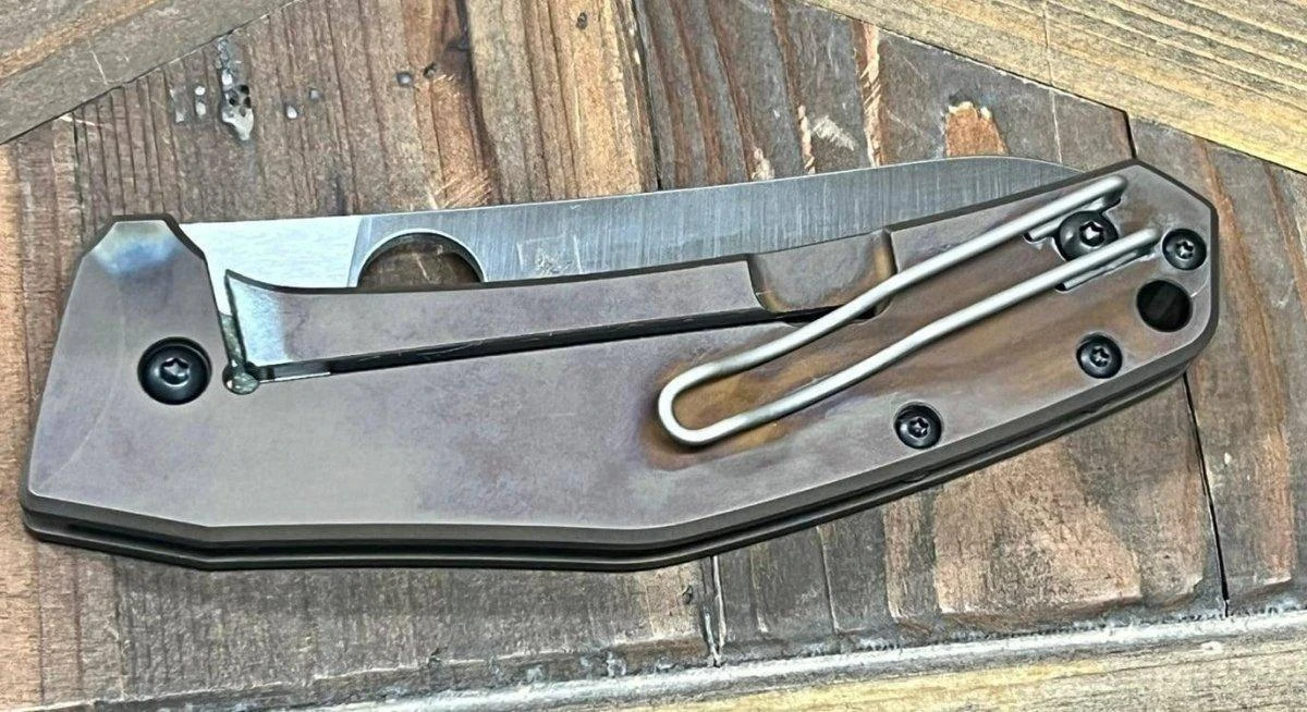 Spyderco C211TIP SpydieChef Semi-Custom Ti Folding Knife 3.32" LC200 (USA) 6 Spyderco C211TIP SpydieChef Semi-Custom Ti Folding Knife 3.32" LC200 (USA) - Image 6