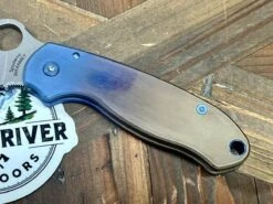 Spyderco C223GPDGY Para 3 Semi-Custom All Ti Hardware Maxamet Knife (USA) -Helle Shop spyderco spyderco c223gpdgy para 3 semi custom all ti hardware maxamet knife usa 39393759264980