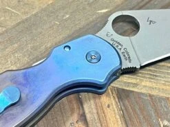 Spyderco C223GPDGY Para 3 Semi-Custom All Ti Hardware Maxamet Knife (USA) -Helle Shop spyderco spyderco c223gpdgy para 3 semi custom all ti hardware maxamet knife usa 39393759297748