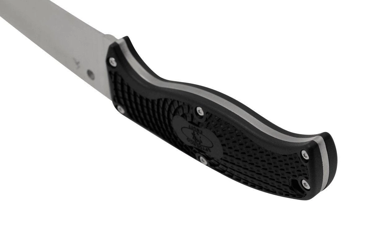Spyderco FB31PBK2 Enuff 2 Fixed Knife 3.93" VG10 Leaf Shaped Plain Edge Blade Black FRN 4 Spyderco FB31PBK2 Enuff 2 Fixed Knife 3.93" VG10 Leaf Shaped Plain Edge Blade Black FRN - Image 4