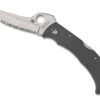 Spyderco Massad Ayoob C60GSGY Limited Edition Folding Knife 3.69" CruWear Satin Serrated Gray G10