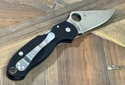 Spyderco Para 3 C223GPDBCK Knife 3" S110V Satin Blade Black Handles G10 (USA) -Helle Shop spyderco spyderco para 3 c223gpdbck knife 3 s110v satin blade black handles g10 usa 39393766572244