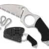 Spyderco Sal Swick 5 Large FB14S5 Fixed Blade Neck Knife 2.73" LC200N Wharncliffe Serrated