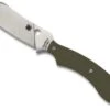 Spyderco Stok Drop Point Fixed Blade Knife 2.95" Satin Plain Blade OD G10 Boltaron Sheath