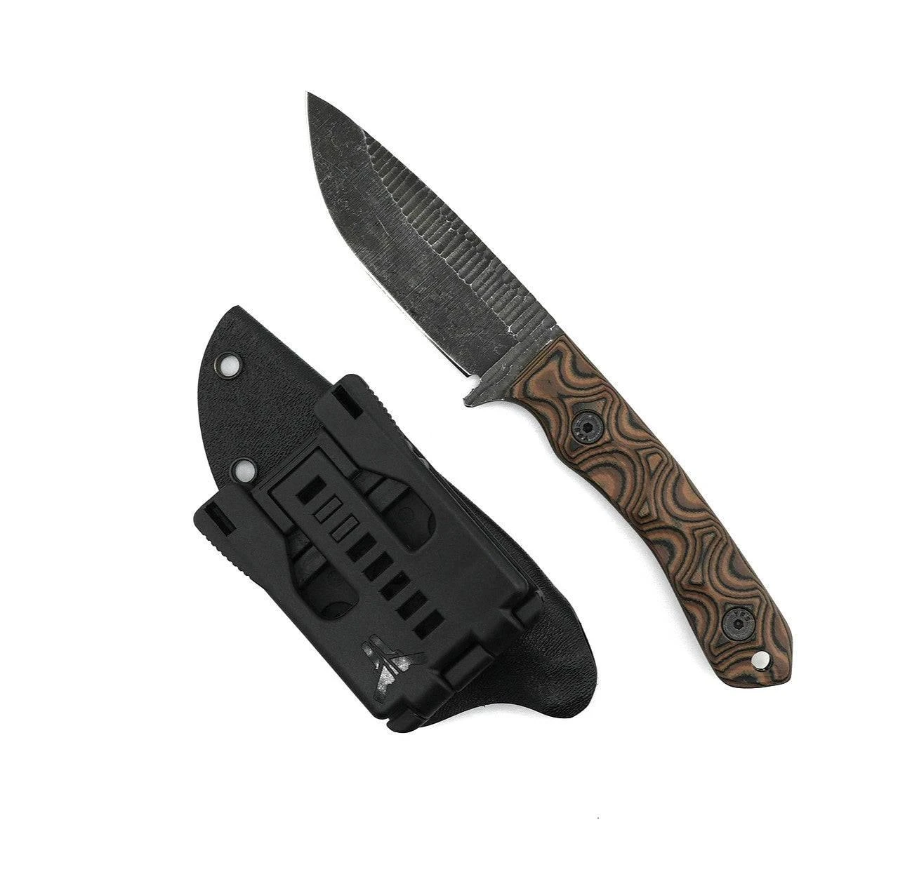Stroup Knives GP2 Camo FDE Custom G10 Fixed Blade 3 Stroup Knives GP2 Camo FDE Custom G10 Fixed Blade - Image 3