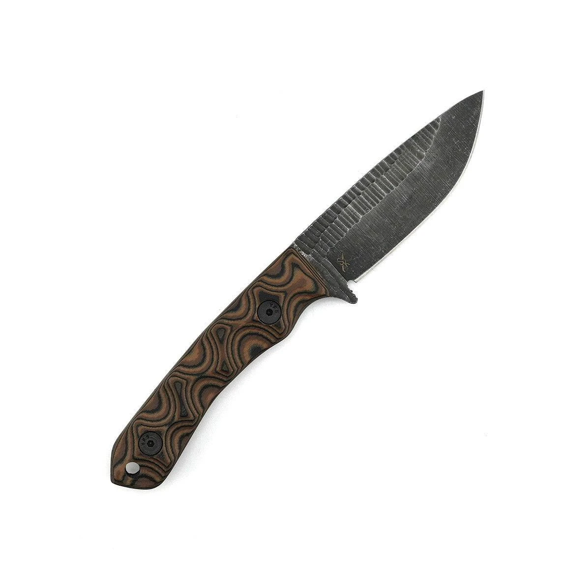 Stroup Knives GP2 Camo FDE Custom G10 Fixed Blade 2 Stroup Knives GP2 Camo FDE Custom G10 Fixed Blade - Image 2