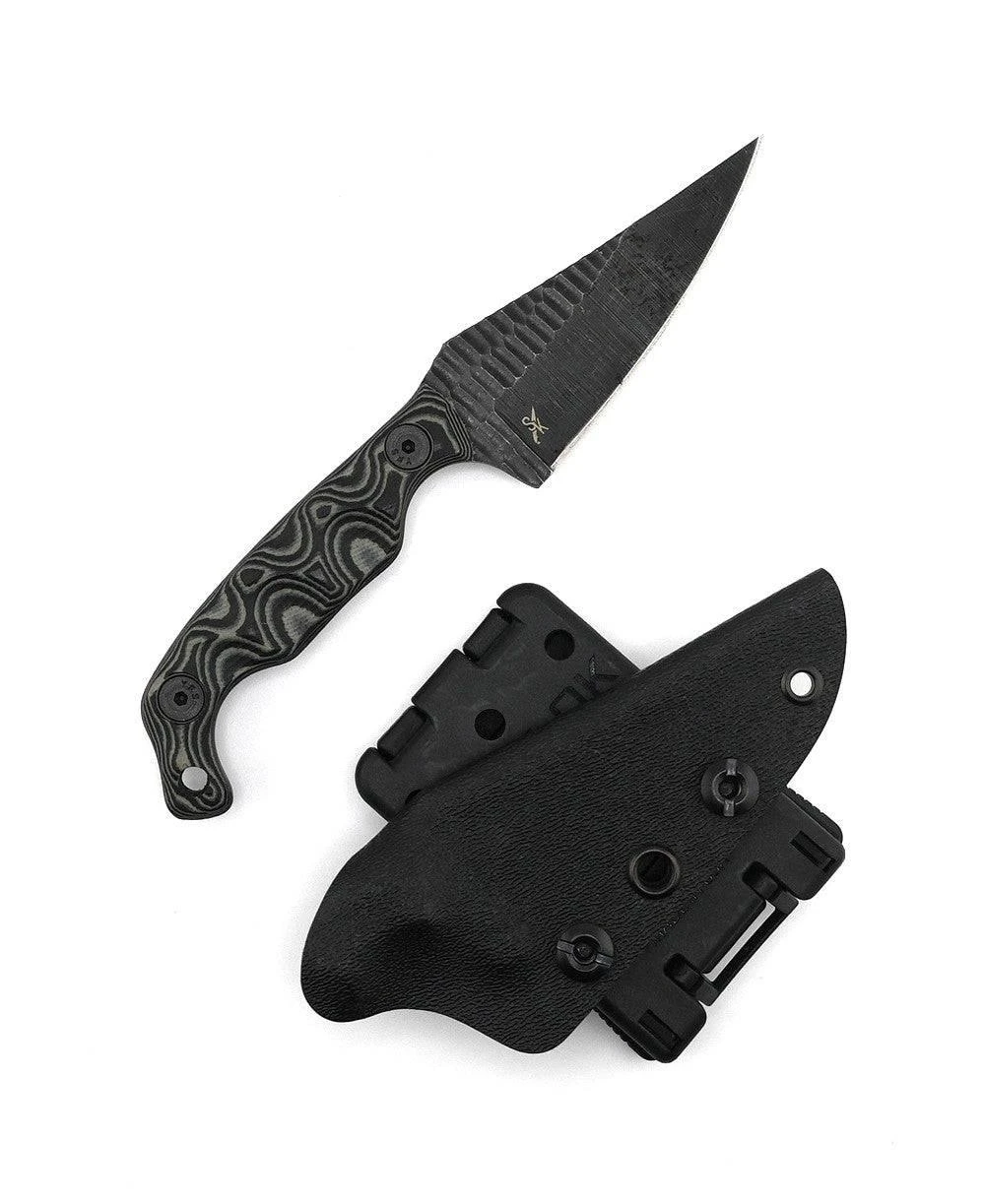 Stroup Knives Mini1 Black Camo G10 Fixed Blade 3 Stroup Knives Mini1 Black Camo G10 Fixed Blade - Image 3