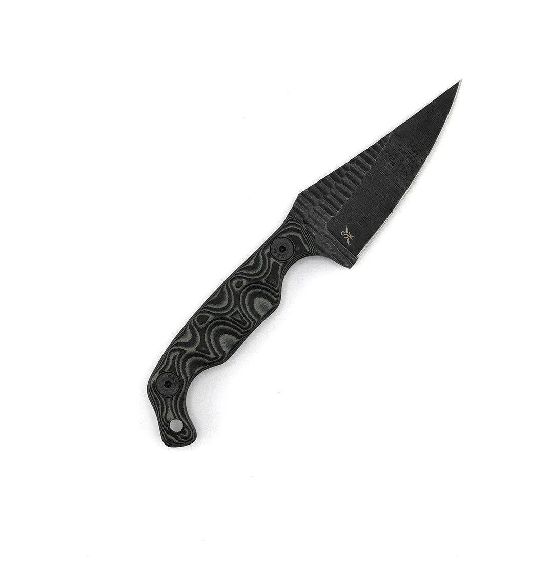 Stroup Knives Mini1 Black Camo G10 Fixed Blade 2 Stroup Knives Mini1 Black Camo G10 Fixed Blade - Image 2