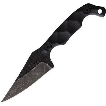 Stroup Knives Mini1 EDC Fixed Blade Knife 3.125" 1095 Hand Carved Pike Blade Milled Black G10 Handles Kydex Sheath 1 Stroup Knives Mini1 EDC Fixed Blade Knife 3.125" 1095 Hand Carved Pike Blade Milled Black G10 Handles Kydex Sheath