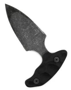 Stroup Knives SD1 Push Dagger EDC Fixed Blade Knife 2.5" 1095 Hand Carved Black G10 Handles Kydex Sheath -Helle Shop stroup knives stroup knives sd1 push dagger edc fixed blade knife 2 5 1095 hand carved black g10 handles kydex sheath 40224809124052