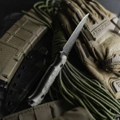 Toor Darter Fixed Blade Knife 4.25" CPM-S35VN Black Etched Double Edge Sawback Vapor Grey G10 (USA) -Helle Shop toor knives toor darter fixed blade knife 4 25 cpm s35vn black etched double edge sawback vapor grey g10 usa 39393781842132