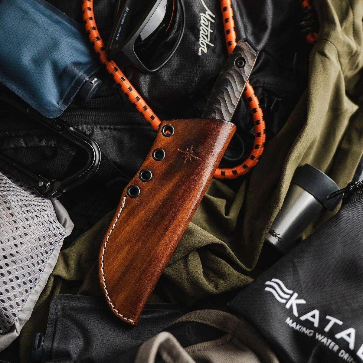 Toor Field 3.0 Fixed Blade Knife 3.625" CPM-154 Battleship Gray Drop Point Ebony Wood (USA) 6 Toor Field 3.0 Fixed Blade Knife 3.625" CPM-154 Battleship Gray Drop Point Ebony Wood (USA) - Image 6