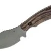 Toor Knives Vellum Fixed Blade Skinner Knife 3.5" CPM-154 Black Skinner, Ebony Wood (USA)